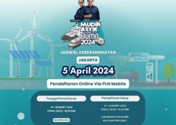 PLN Gelar Mudik Bersama BUMN 2024, Begini Cara Daftar dan Tahapannya