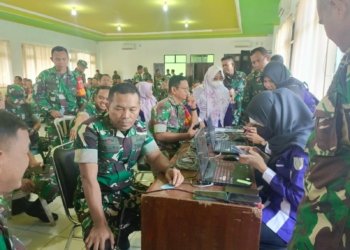Disdukcapil Kabupaten Banjar Aktivitasi IKD Anggota Kodim 1006 Banjar