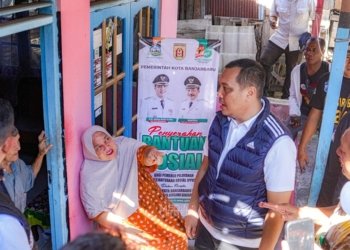 Jelang Harjad ke 25, Pemko Banjarbaru Bagikan Sembako Kepada Masyarakat Kurang Mampu