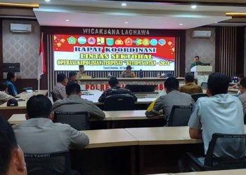 Kodim 1022 Hadiri Rakoor Lintas Sektoral Operasi Ketupat di Mapolres Tanah Bumbu