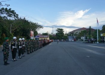 Kodim 1022 Tanbu Ikuti Apel Gelar Pasukan Operasi Ketupat Tahun 2024 di Mapolres Tanah Bumbu 