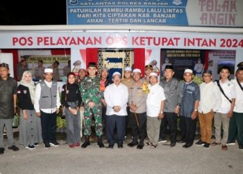 Wakil Bupati Banjar Bersama Forkopimda Pantau Posko Lebaran