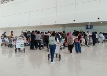 Capai 12 Ribu Penumpang, Arus Balik Bandara Syamsuddin Noor Melandai