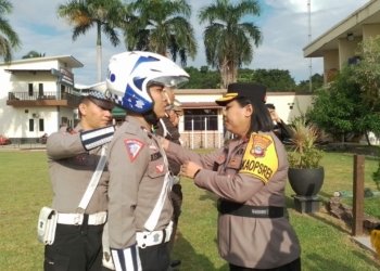 Pengamanan Hari Raya Idul Fitri, Polres Banjarbaru Gelar Pasukan Operasi Ketupat Intan 2024