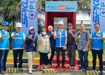 PLN Bersama Itjen Kementerian ESDM Cek Kesiapan SPKLU di Wilayah Banten