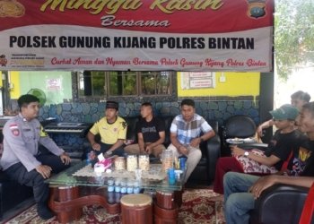 Polsek Bintan Utara Tampung Aspirasi Masyarakat di Giat Minggu Kasih