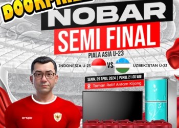 Nobar Timnas Indonesia U-23 VS Uzbekistan, Ada Doorprize Lho Dari Kapolda Kepri!