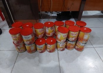 Polisi Amankan 16 Kg Sabu Dalam Kaleng Susu