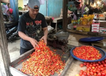 Harga Cabai Rawit di Pasar Segiri Samarinda Turun