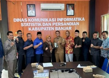 DKISP Kabupaten Banjar Terima Kunjungan DPRD Dan Kominfo Sidoarjo