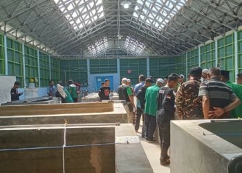 GP Ansor Kabupaten Banjar Belajar Budidaya Ikan Nila Salin Dan Juga Udang Galah