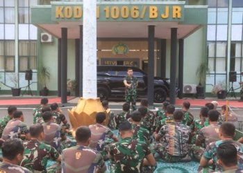 Hindari Pelanggaran, Perlu Pengawasan Melekat Kepada Prajurit, Ini Penekan Dandim 1006/Banjar