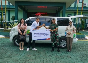 Kodim 1022 Tanbu Terima Hibah Satu Unit Mobil Ambulan Dari BRI Cabang Batulicin