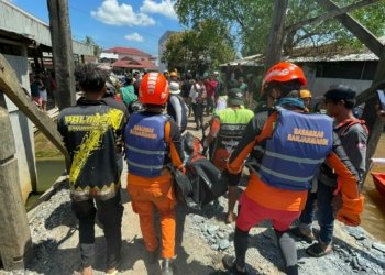 Korban Tenggelam Di Sungai Berangas Ditemukan Dalam Keadaan Meninggal Dunia