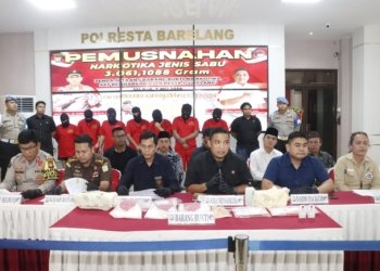 Satresnarkoba Polresta Barelang Musnahkan 3 Kg Sabu Periode Maret – April