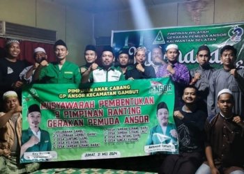 Sembilan Ranting GP Ansor Kecamatan Gambut Kembali Di Bentuk