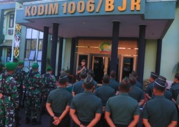 Dandim 1006/Banjar Ingatkan Jauhi Perkara Judi Online Dan Narkoba Membuat Sengsara Prajurit 