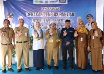 Wakil Bupati Kabupaten Banjar Launching Gerakan Pengukuran Dan Intervensi Pencegahan Stunting