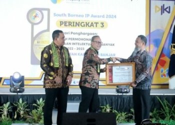 Pemerintah Kabupaten Banjar Raih Penghargaan Terbaik Tiga Permohonan Terbanyak Kekayaan Intelektual