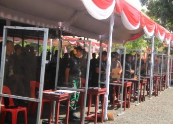 Hut Bhayangkara Ke 78, Dandim 1006 Banjar Juara Pertama Menembak Pistol 