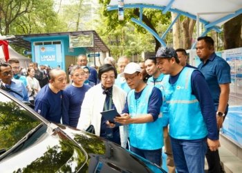 Dukung Penggunaan Energi Ramah Lingkungan, PLN-KLHK Resmikan SPKLU Hingga Konvoi Motor Listrik