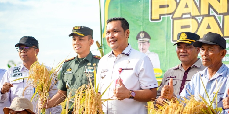 Panen Padi di Handil Kia’i Bangkal, Walikota: Kita Melindungi Para Petani