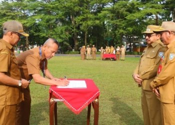 Disdukcapil Kabupaten Banjar Lakukan Penandatanganan Kerjasama Dengan Puskesmas