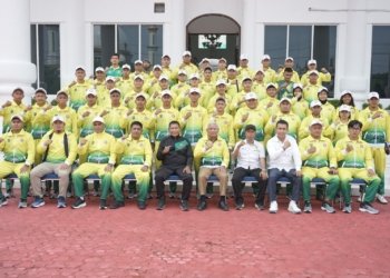 31 Atlet Popprovsu di Lepas, Bupati Surya: Jaga Nama Baik Asahan