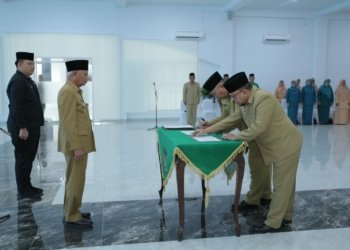 Bupati Asahan Lantik 6 Pejabat Pimpinan Tinggi Pratama Di Lingkungan Pemerintah Kabupaten Asahan