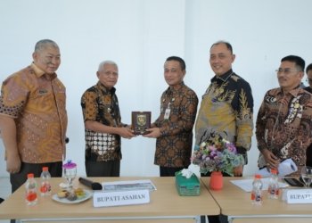 Bupati Asahan Sambut Pj Bupati Paluta Untuk Study Tiru Di Daerahnya