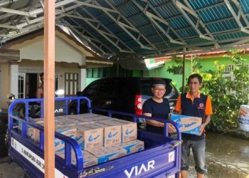 BPBD Kabupaten Banjar Terima Bantuan Logistik Dari Tiga Perusahaan Untuk Penanggulangan Bencana
