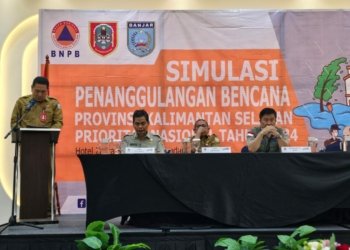 Simulasi Penanggulangan Bencana di Kabupaten Banjar Berjalan Sukses