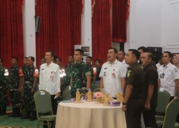 Rakor Forkopimda Banjarbaru, Dandim 1006/Banjar Sampai Peran Penting Penguatan TNI/Babinsa Dalam Pilkada 