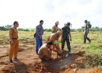 Sambut HUT Kodam VI/Mulawarma, Kodim Tanbu Gelar Penanaman Pohon