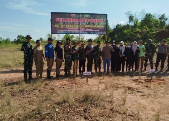 Kodim 1006/Banjar Lakukan Penanaman Pohon Dalam Rangka Peringatan HUT Kodam VI/ Mulawarman