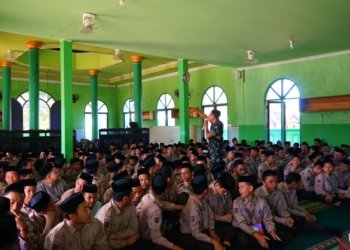 Kodim 1022  Hadiri Penyuluhan Wasbang di Ponpes Az Zikra Tanah Bumbu