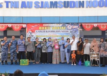 Lanud Sjamsudin Noor Banjarmasin Gelar Bakti Sosial Peringati Ke-77 Hari Bakti TNI AU Tahun 2024