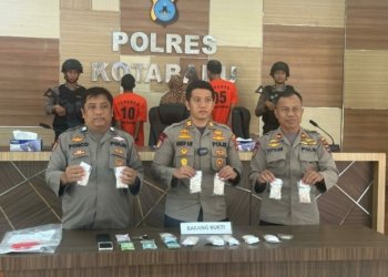 Sat Polairud Polres Kotabaru Berhasil Mengamankan Penjualan Obat Terlarang Jenis Zenith