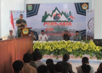 Kodim 1022 Tanbu Berikan Wasbang di Acara Perkemahan Pelajar