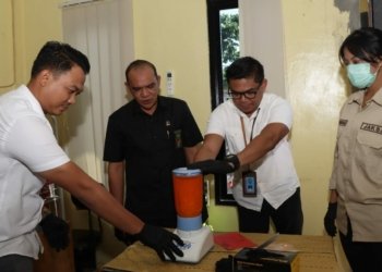 Satresnarkoba Polres Banjarbaru Musnahkan Puluhan Barang Bukti Ineks