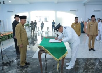 Bupati Kabupaten Asahan Kukuhkan Masa Jabatan 8 Tahun Kepala Desa