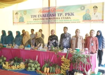 Tim Evaluasi Pola Asuh Anak Remaja Tingkat Provinsi Sumatera Utara Kunjungi Desa Sei Halim Hasak