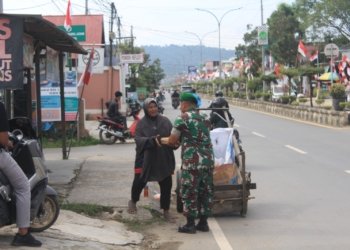 Pererat Sinergitas Dengan Rakyat, Kodim 1022 Tanbu Kembali Berikan Bantuan Dalam Program Jumat Berbagi