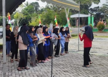 Peringati HUT RI Ke 79, Camat Mantewe Pantau Langsung Acara Gladi Resik