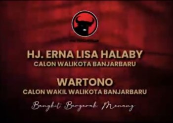 DPP PDI Perjuangan Umumkan SK Dukungan Kepada Hj Erna Lisa Halaby – Wartono Sebagai Calon Walikota dan Wakil Walikota Banjarbaru