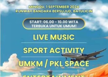 Keren, Jhonlin Group Bikin Flight Free Day di Runway Bandara Bersujud