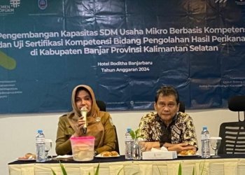 Kementerian Koperasi Bersama DKUMPP Kabupaten Banjar Gelar Uji Sertifikasi Kompetensi Pengolahan Ikan