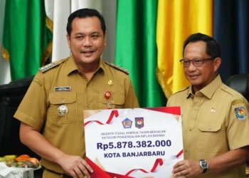 Walikota Aditya Terima Penghargaan dari Mendagri Tito, Hadiah Dana Insentif 5,8 Miliar untuk Banjarbaru