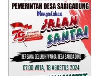Rayakan HUT RI ke-79, Pemerintah Desa Sarigadung akan Adakan Jalan Santai