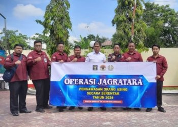 Kantor Imigrasi Kelas I TPI Banjarmasin Sukses Gelar Operasi Jagratara Tahap II Tahun 2024